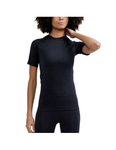 Craft Dames Thermo BASELAYER T-shirt  BLACK 1911677-B999000