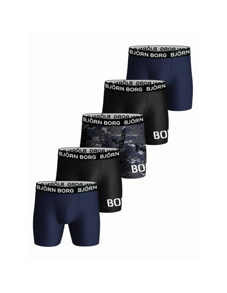 Bjorn Borg Heren Boxershort 5Pack Performance Artic MP001
