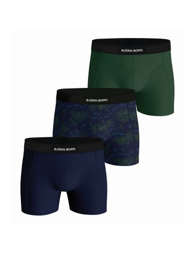 Bjorn Borg Heren Boxershorts 3Pack Premium Cotton Stretch Holiday MP001