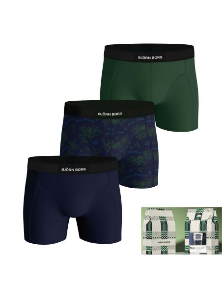 Bjorn Borg Heren Boxershorts 3Pack Premium Cotton Stretch Holiday MP001