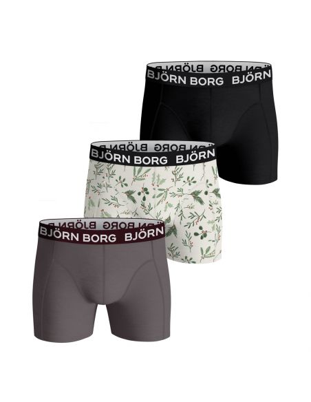 Bjorn Borg Heren Boxershort 3Pack Cotton Stretch Holiday MP001