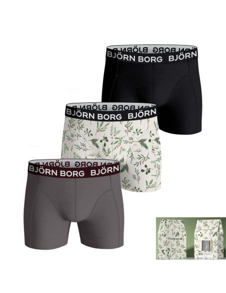 Bjorn Borg Heren Boxershort 3Pack Cotton Stretch Holiday MP001