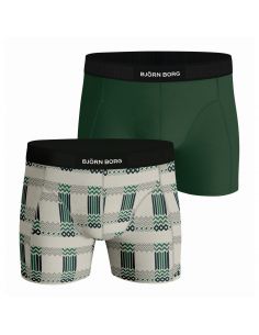 Bjorn Borg Heren Boxershorts 2Pack Premium Cotton Stretch Holiday MP002 2