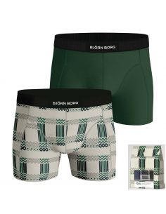 Bjorn Borg Heren Boxershorts 2Pack Premium Cotton Stretch Holiday MP002