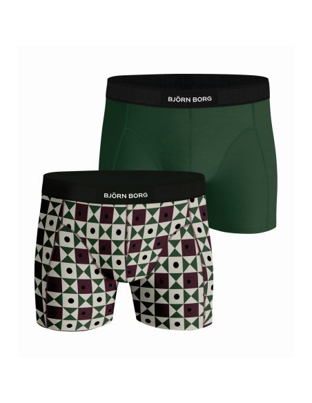 Bjorn Borg Heren Boxershorts 2Pack Premium Cotton Stretch Holiday MP001