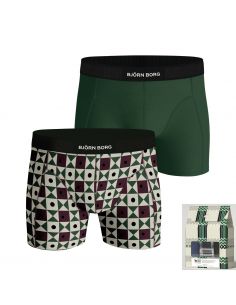 Bjorn Borg Heren Boxershorts 2Pack Premium Cotton Stretch Holiday MP001