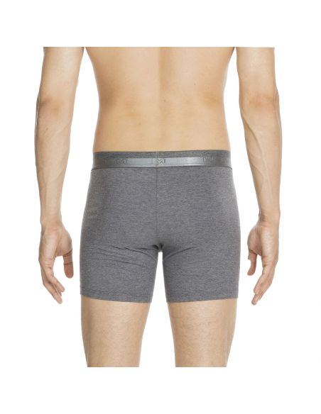 HOM HO1 Original New Maxi Long Grey Melange Boxershort