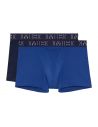 HOM H01 Boxer Briefs 2Pack Boxerlines 2 Navy Blauw D046