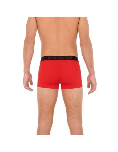 HOM H01 Boxer Briefs 2Pack Boxerlines 2 Zwart Rood D045