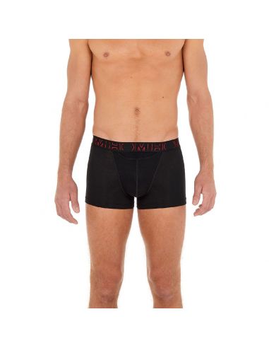 HOM H01 Boxer Briefs 2Pack Boxerlines 2 Zwart Rood D045