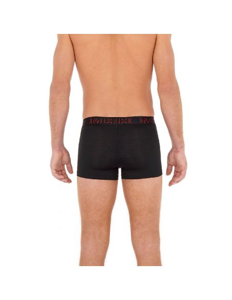 HOM H01 Boxer Briefs 2Pack Boxerlines 2 Zwart Rood D045