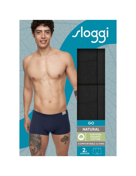 Sloggi Men GO Natural Hipster C2P 2Pack Zwart