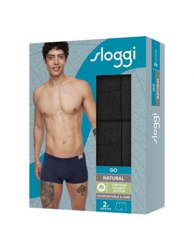Sloggi Men GO Natural Hipster C2P 2Pack Zwart