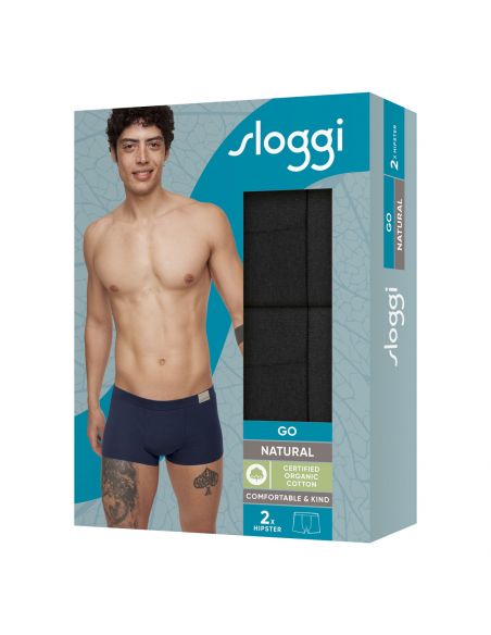 Sloggi Men GO Natural Hipster C2P 2Pack Zwart