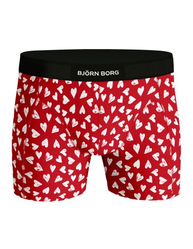Bjorn Borg Heren Boxershorts 1Pack Premium Cotton Stretch Valentine P0331
