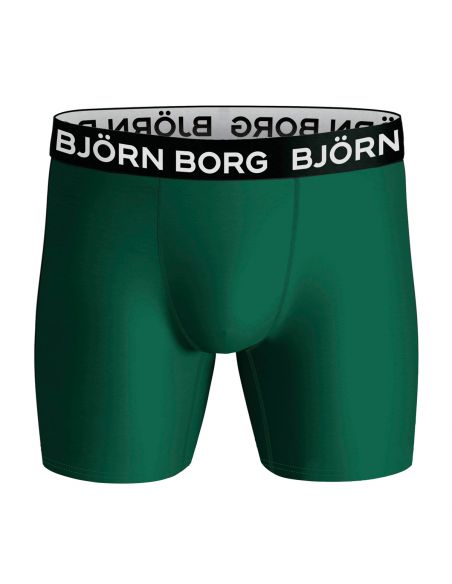 Bjorn Borg Heren Boxershort 3Pack Performance Green Leaves MP004