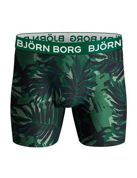 Bjorn Borg Heren Boxershort 3Pack Performance Green Leaves MP004