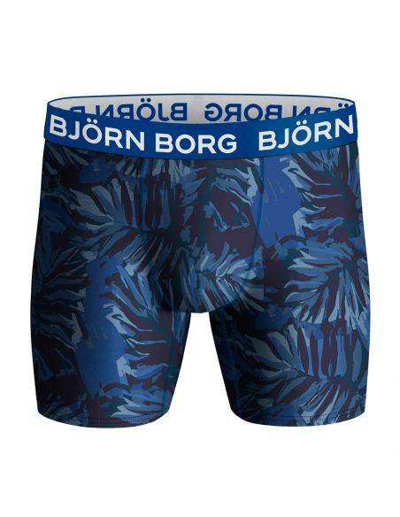 Bjorn Borg Heren Boxershort 5Pack Performance Blue Leaves MP003