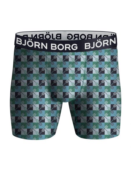 Bjorn Borg Heren Boxershort 5Pack Performance Green Checkers MP001