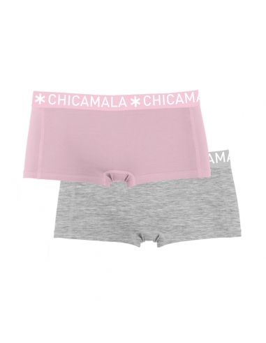 MuchachoMalo Dames Short 2Pack Solid 07