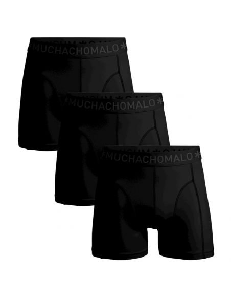 MuchachoMalo Heren Boxershorts Microfiber 3Pack Zwart