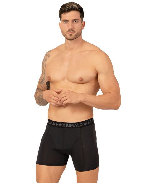 MuchachoMalo Heren Boxershorts Microfiber 3Pack Zwart