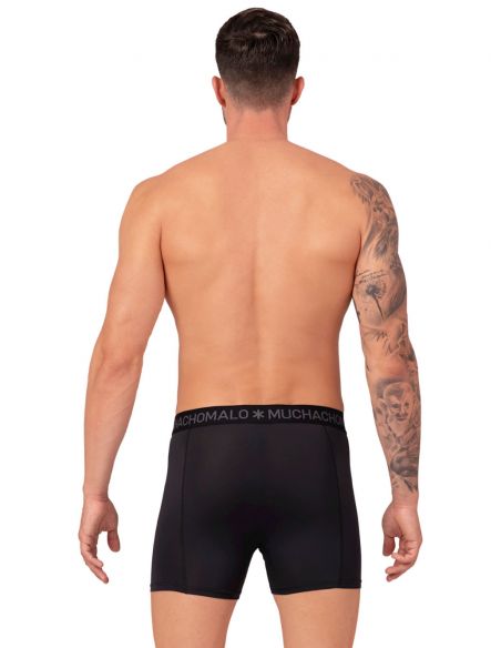 MuchachoMalo Heren Boxershorts Microfiber 3Pack Zwart