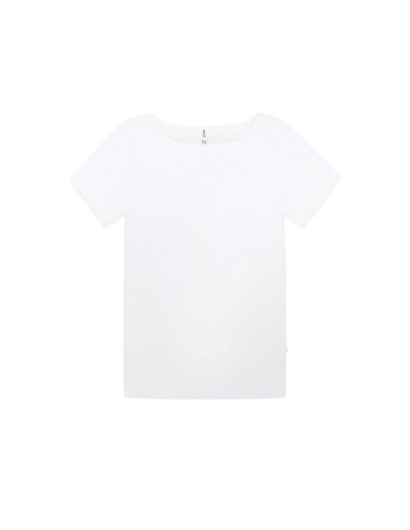 Claesens Dames T-Shirt Boat Neck Loose Fit Wit