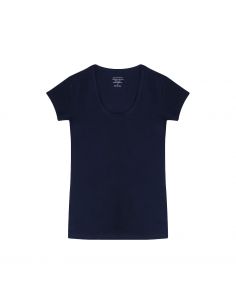 Claesens Dames T-Shirt Navy Ronde-Hals