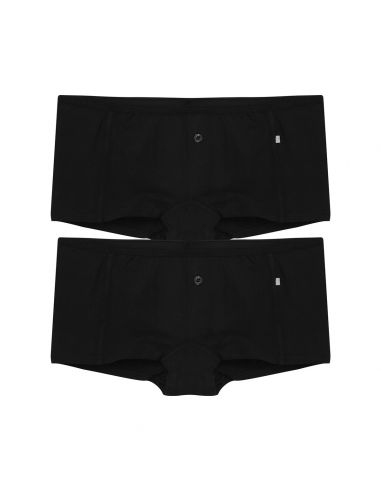 Claesens Dames Boxershorts 2Pack Zwart