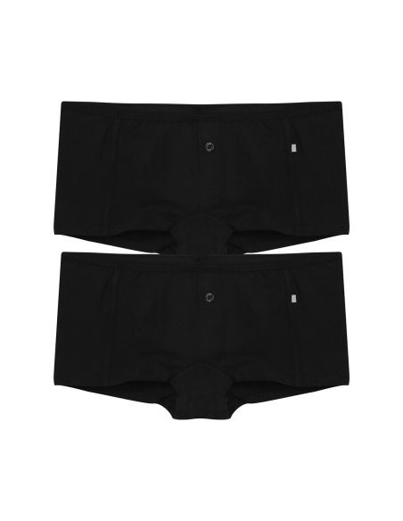 Claesens Dames Boxershorts 2Pack Zwart