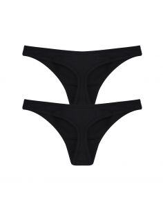 Claesens Dames Strings 2Pack Zwart 2