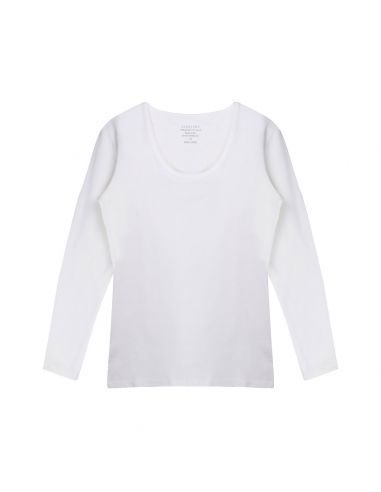 T shirt wit sales lange mouw dames