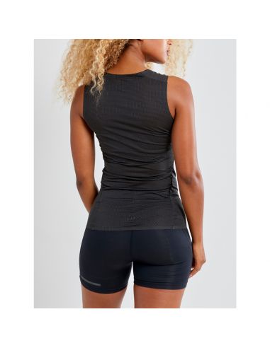 Craft Dames Sport Mouwloos T-shirt PRO DRY Nanoweight Zwart