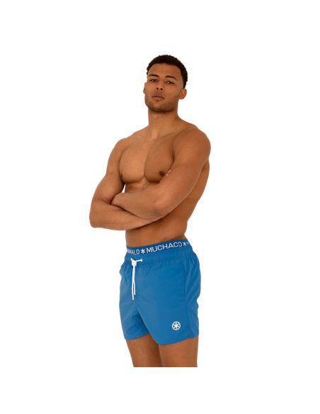 MuchachoMalo Swimshort Heren Kobalt Blauw met gratis boxershort