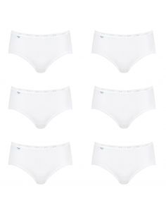 Sloggi Basic Midi Slip Wit 6Pack 4+2 gratis! 2