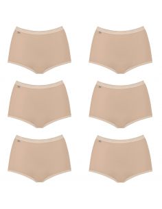 Sloggi Basic Maxi Slip Huid 6Pack 4+2 Gratis! 2