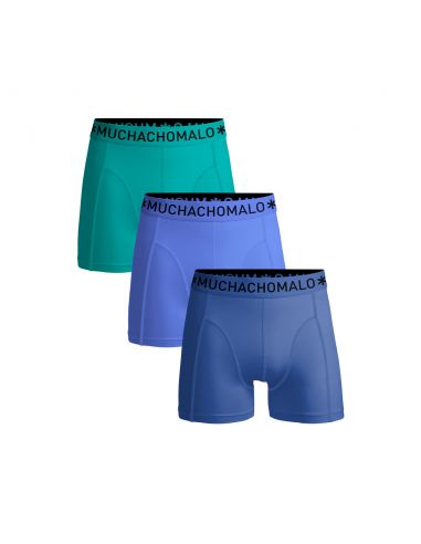 MuchachoMalo Heren Boxershorts Microfiber 3Pack Blauw Groen 43