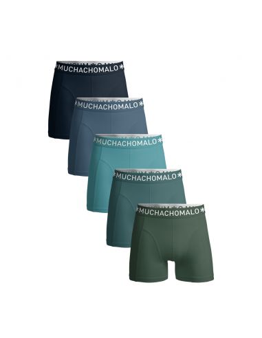 MuchachoMalo Solid 922 5PACK BLACK BLUE GREEN SUPER ACTIE Heren Boxershorts