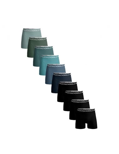 MuchachoMalo Solid 922 10PACK BLACK BLUE GREY GREEN SUPER ACTIE Heren Boxershorts