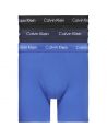 Calvin Klein Ondergoed 3Pack Boxer Cotton Stretch Zwart Navy Blauw