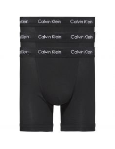Calvin Klein Ondergoed 3Pack Boxer Cotton Stretch Puur Zwart