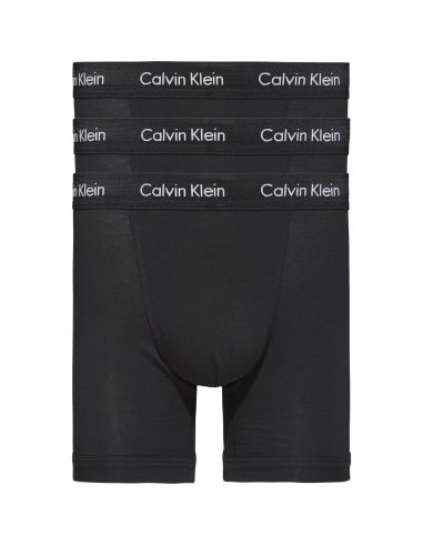 Calvin Klein Ondergoed 3Pack Boxer Cotton Stretch Puur Zwart