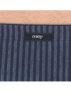 MEY Heren Tonal Stripes Shorty Boxer Zwart 37270 2