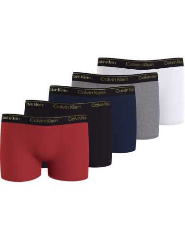 Calvin Klein Jongens 5PK TRUNK RGLARE/PBLACK/NAVYIRIS/GHTR/PWHITE