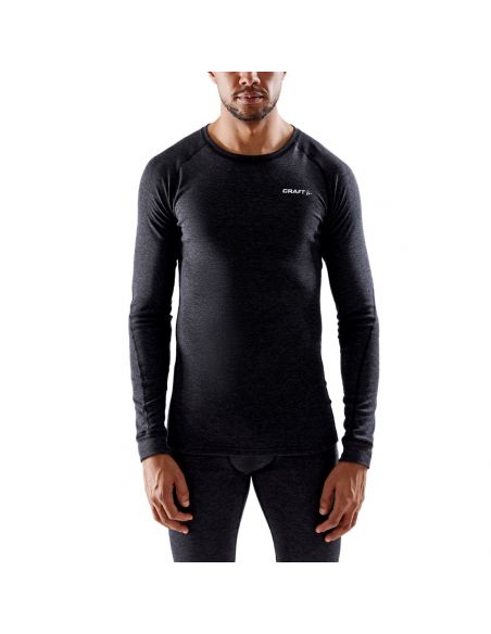 Craft Heren Thermo Core Wool Merino Longsleeve Shirt Gemeleerd