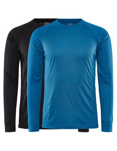 Craft Heren Thermo T-shirt Longsleeve CORE DRY 2Pack Black Whale