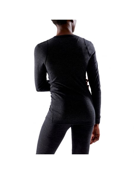 Craft Dames Thermo Core Wool Merino Longsleeve Shirt Gemeleerd