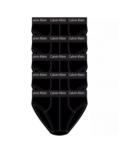 Calvin Klein Ondergoed Heren Slips Cotton Stretch 5Pack Black XWB