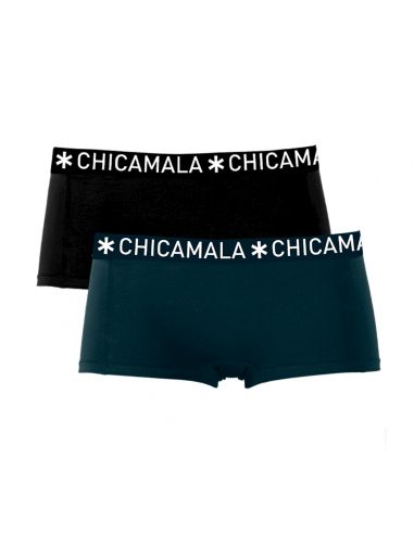 MuchachoMalo Dames Short 2Pack Solid 23